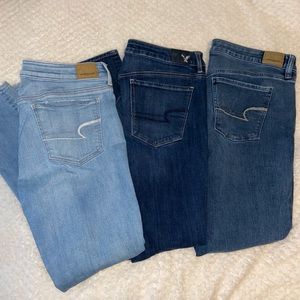 3 Pairs American Eagle Jeggings